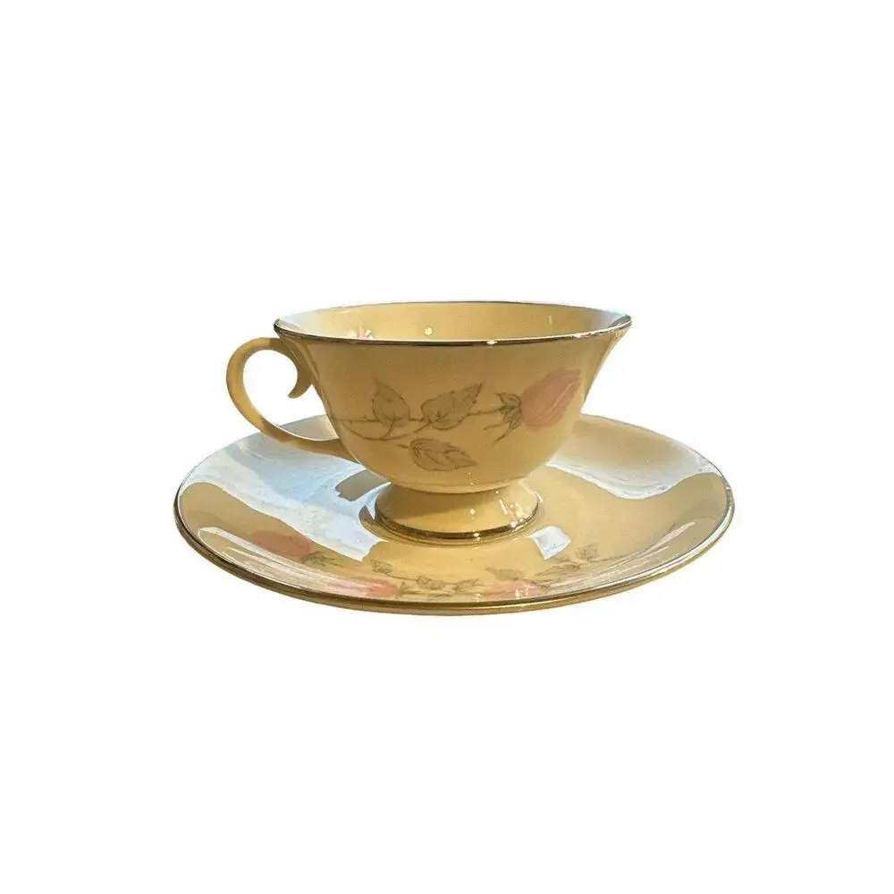 Tea Cup Aristo Craft China West Bend Made in U.S.A CHAMPAGNE ROSE